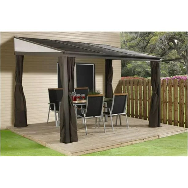 Sojag 10 x 12 ft. Portland No.53 Wall Gazebo Steel Roof - view 2