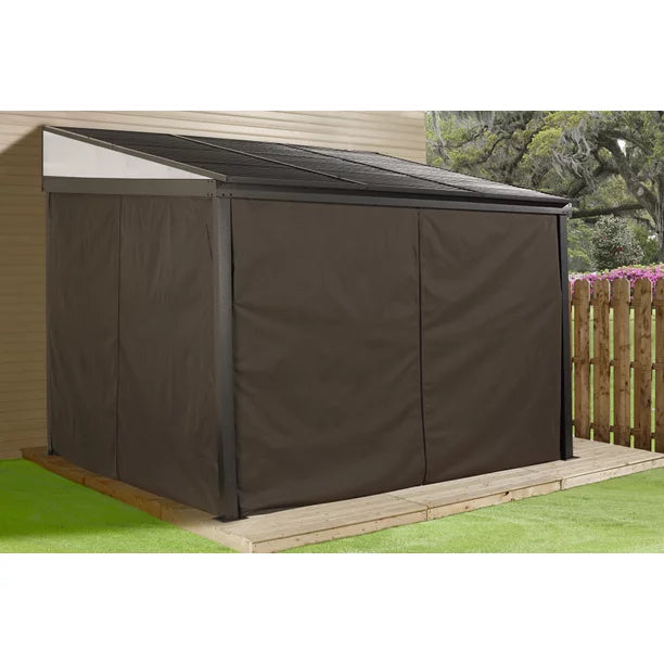 Sojag 10 x 12 ft. Portland No.53 Wall Gazebo Steel Roof - view 3