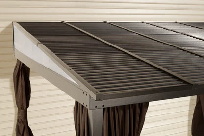 Sojag 10 x 12 ft. Portland No.53 Wall Gazebo Steel Roof - view 4