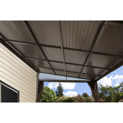 Sojag 10 x 12 ft. Portland No.53 Wall Gazebo Steel Roof - view 5