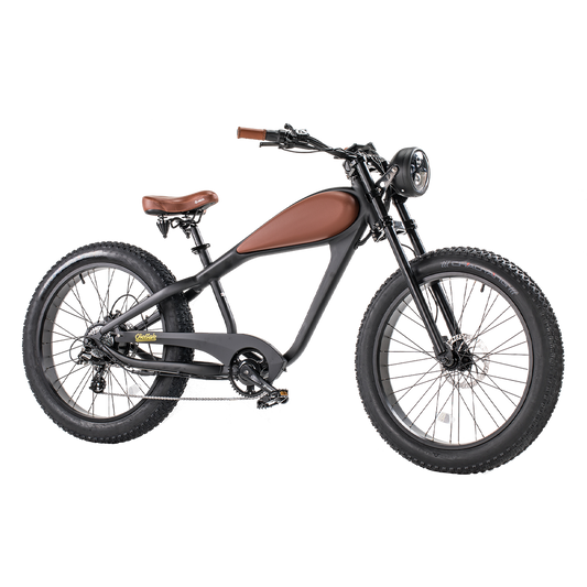 Revi Bikes Cheetah 48V 750W Hub Motor Fat Tire Electric Cruiser Bike