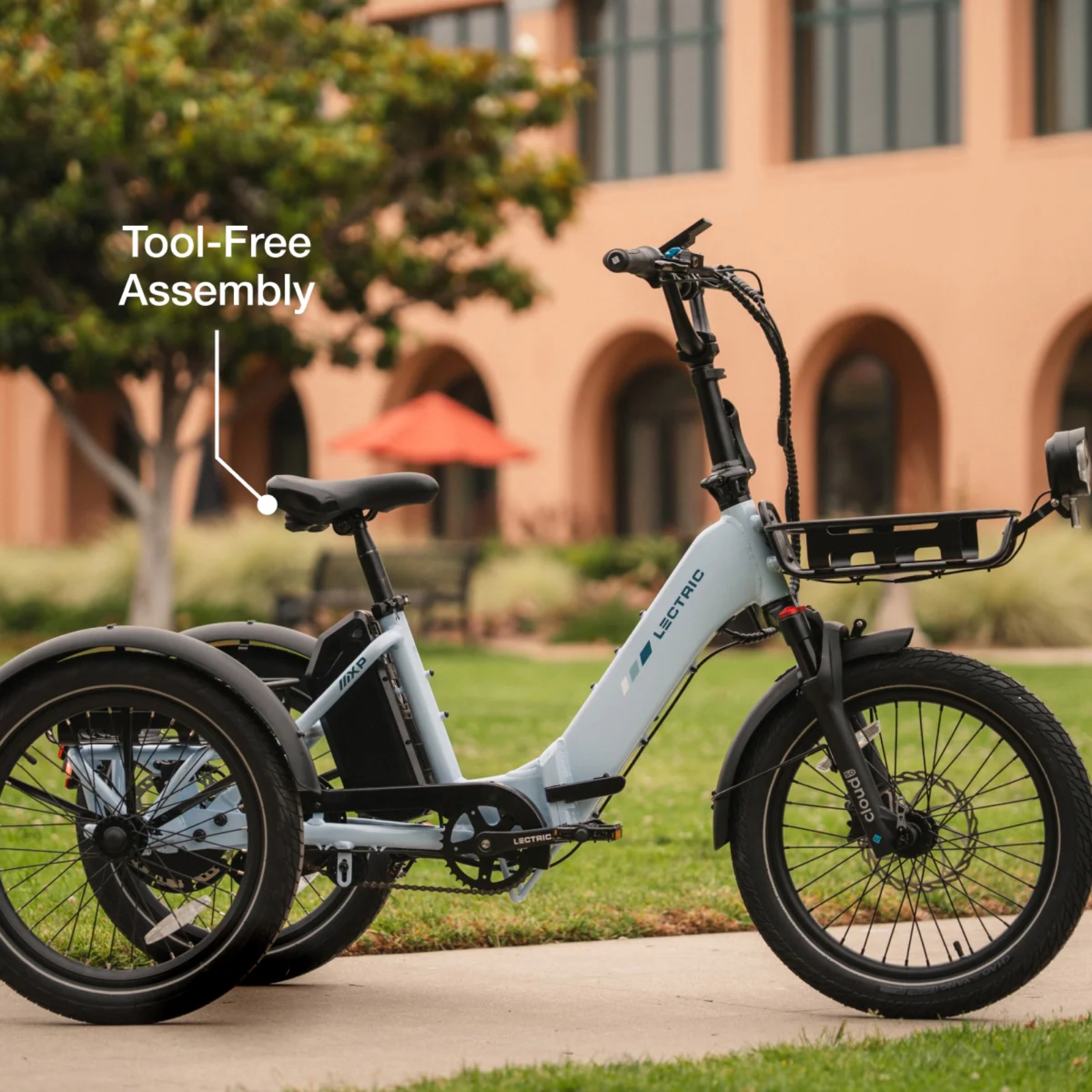 Lectric ebikes Lectric XP Electric Trike in Stratus White Adult Folding Electric Trike - view 5