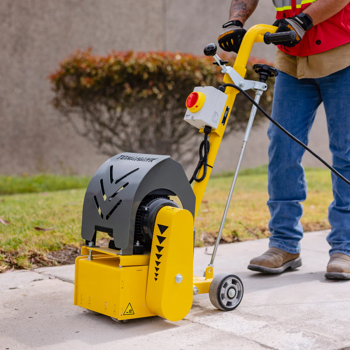 Tomahawk power Tomahawk Electric 8 Concrete Scarifier Planer Grinder for Sidewalk Trip Hazard Repair etscar8 +