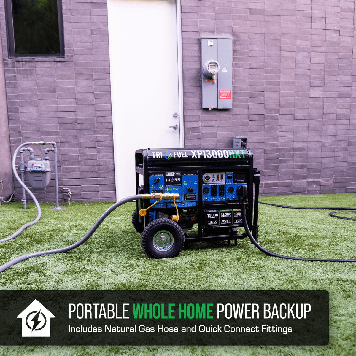 DuroMax Portable Generator XP 13,000 Watt Electric - view 3