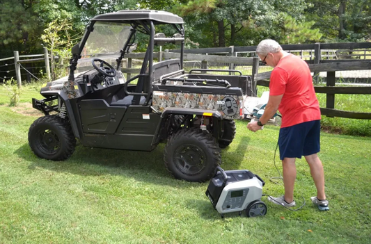 Yard Force Portable Power Station 2400-Watt Continuous 4800-Watt Peak, Bluetooth speaker, WIFI connection, Wireless