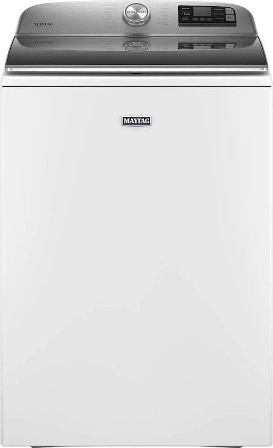 Maytag 5.3 Cu. Ft. High Efficiency Smart Top Load Washer with Extra Power Button - White