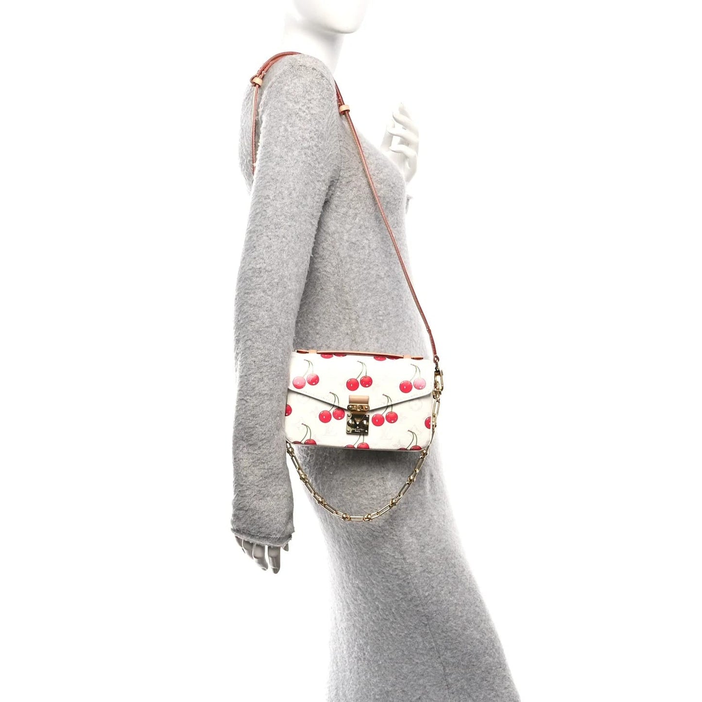 LV X TM Monogram Cerises Pochette Metis East West White - view 2