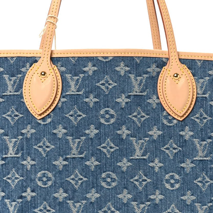 Monogram Denim Neo Neverfull MM Blue - Handbag - view 6