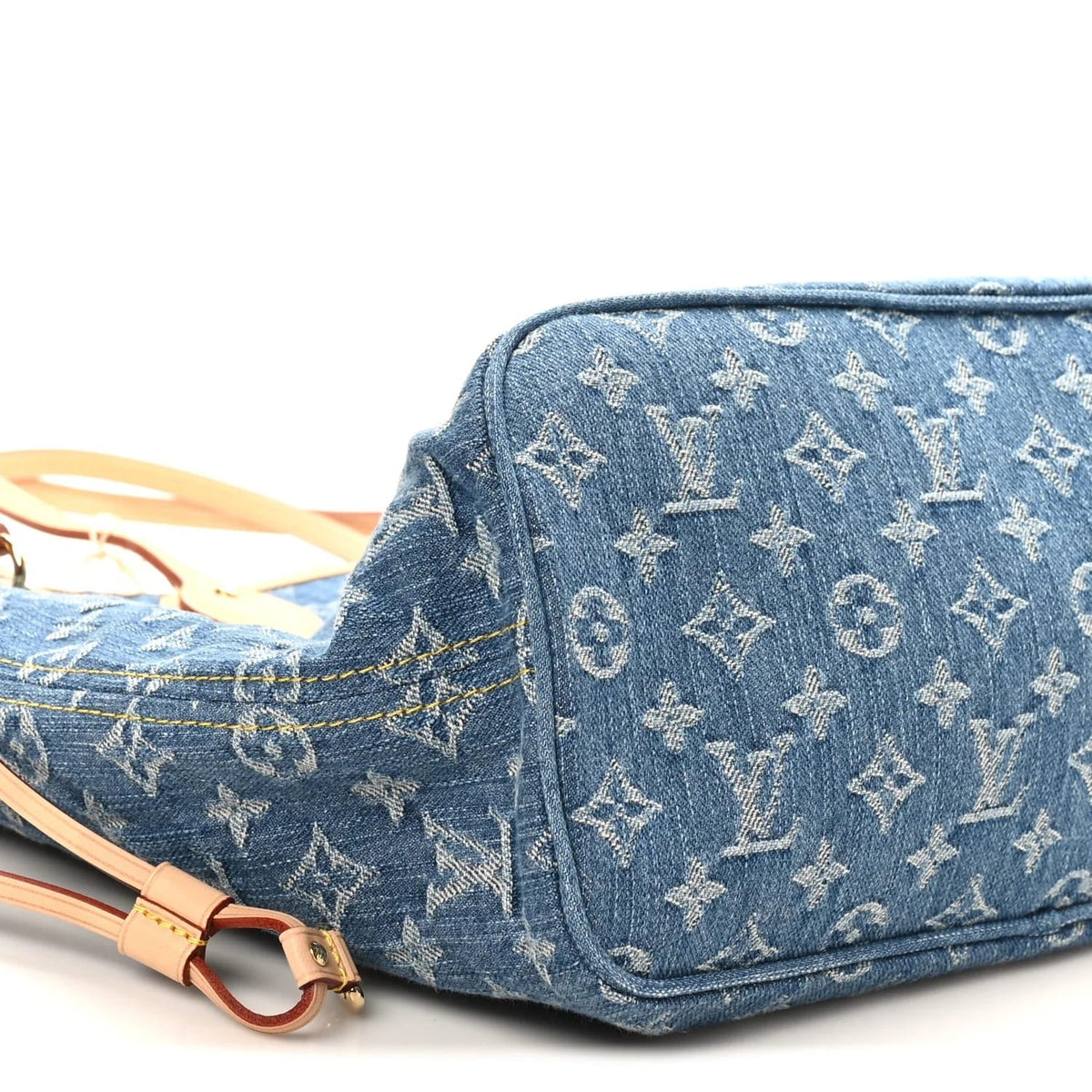 Monogram Denim Neo Neverfull MM Blue - Handbag - view 7