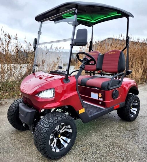 48V Electric Golf Cart 2 Seater Renegade Light Edition Utility Golf UTV - Light Edition - Red