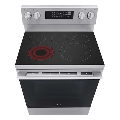 LG 30 Inch Wide 6.3 Cu. Ft. Free Standing Electric Range with Radiant Burners and Storage Drawer - view 6