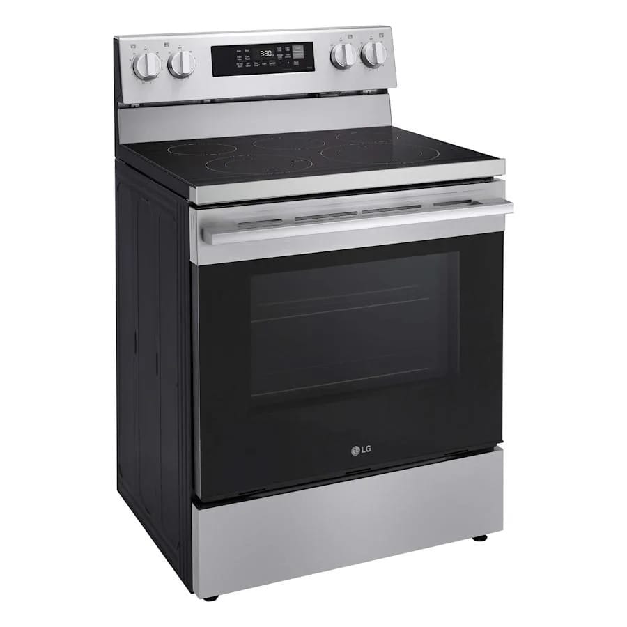 LG 30 Inch Wide 6.3 Cu. Ft. Free Standing Electric Range with Radiant Burners and Storage Drawer - view 2