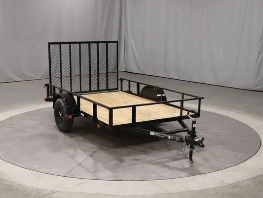 6x10 Single Axle Utility Trailer - Wood Floor & LED Lights