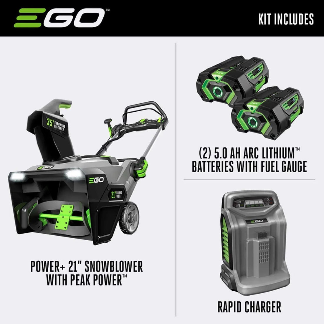 EGO SNT2102 21 in Cordless Snow Blower Kits