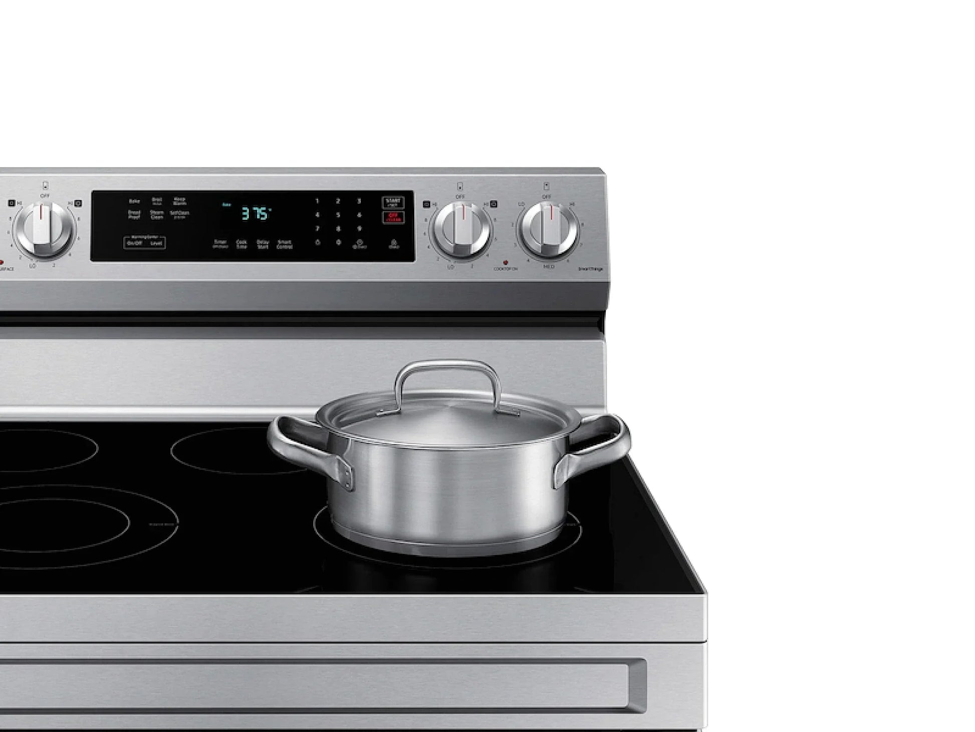 Samsung 6.3 Cu. Ft. Smart Freestanding Electric Range NE63A6311SS - view 3