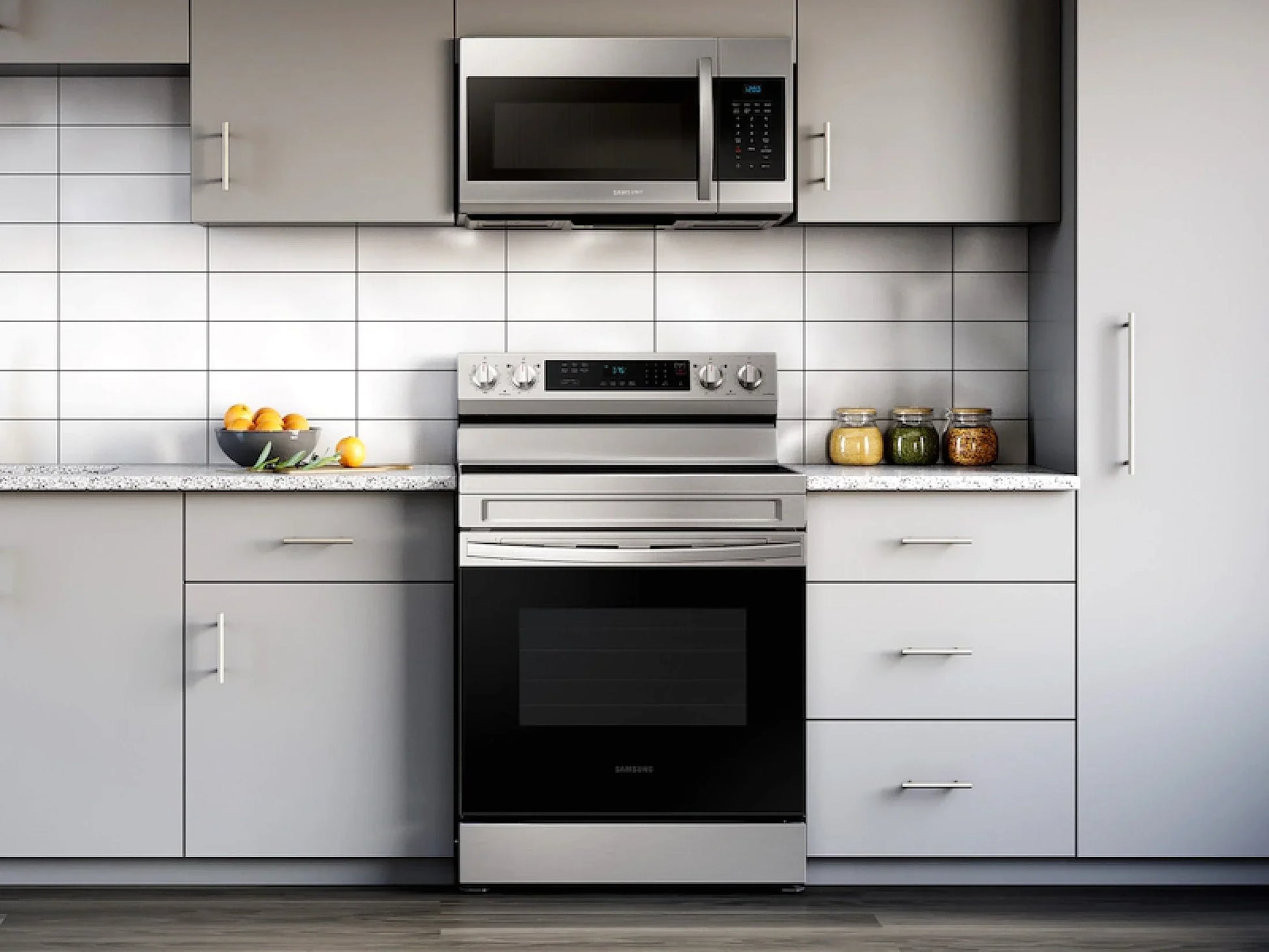 Samsung 6.3 Cu. Ft. Smart Freestanding Electric Range NE63A6311SS - view 4
